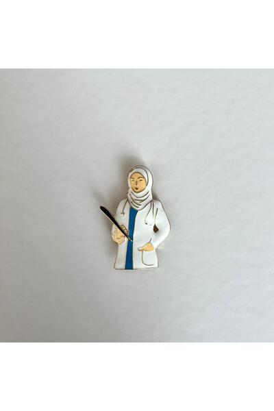 svitza Türbanlı Doktor Broş