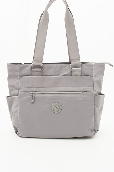 Paul Brand Women's Multi-Eye Waterproof Clinker Fabric Gray Cross Strap Hand and Shoulder Bag Pbs4003