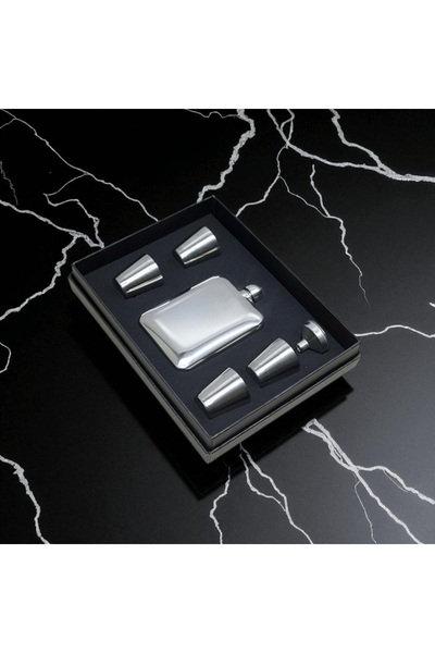 Kuzey Tacı Silver Color 6 Piece Gift Set with Water Bottle Vip