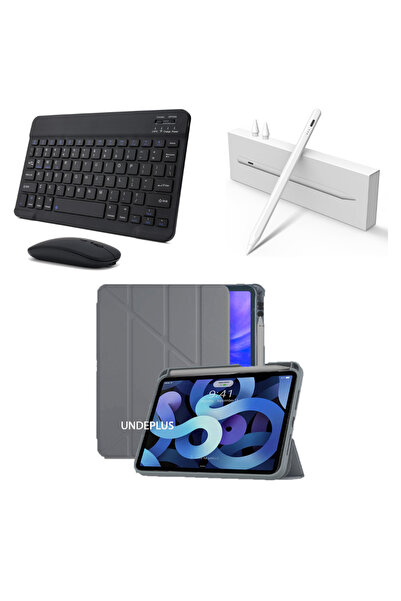 Covpor Apple iPad 10.NESİL 10.9 ve 11. NESİL A16 Uyumlu Origami Kılıf Koyu Gr...