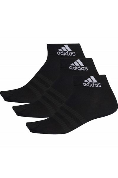 adidas Set 3 perechi șosete Light Ankle, negru, 43-45