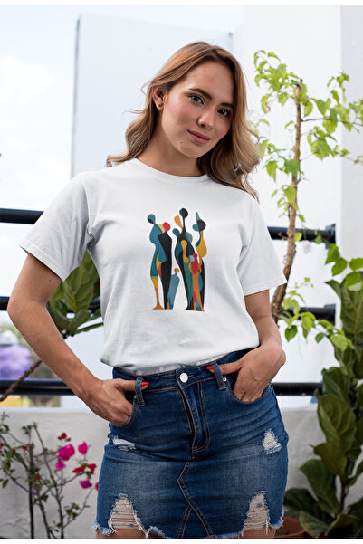 Butik Μπλουζάκι με μποέμ μοτίβο / Γυναικείο πολύχρωμο μπλουζάκι 100% βαμβάκι ...