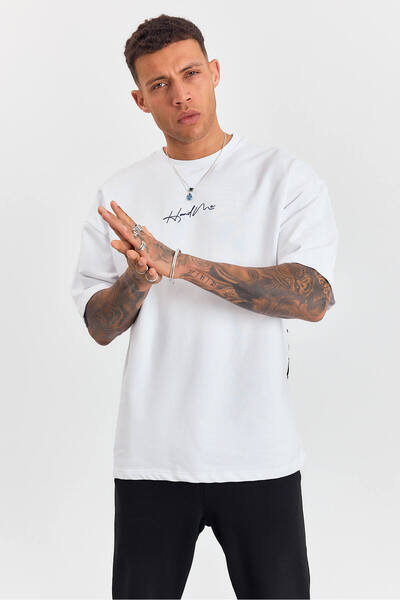 Weyeze Μπλουζάκι με λεπτομέρεια στάμπα πλάτης Άνετη εφαρμογή 36090WYZ