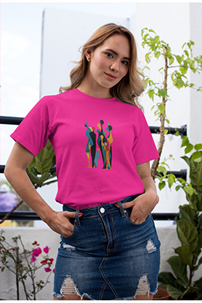 Butik Μπλουζάκι με μποέμ μοτίβο / Γυναικείο πολύχρωμο μπλουζάκι 100% βαμβάκι ...