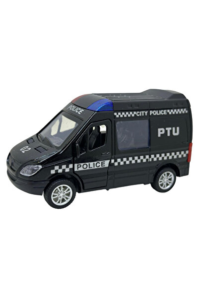 JPT Macheta replica Mercedes Sprinter de politie neagra tip duba PTU - scara 1:32