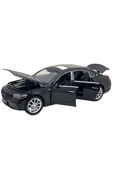 JPT Macheta replica Mercedes Maybach S Class negru cu sunete, lumini, deschid...