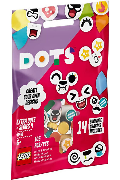 LEGO DOTS Extra DOTS – Σειρά 4 41931 Κιτ διακοσμητικών χειροτεχνίας DIY (105 τεμάχια)