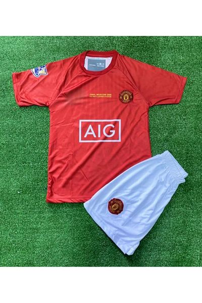 BARBITOS M.United 2008 Red Kids Ronaldo Kids Jersey Set of 4 Z187W