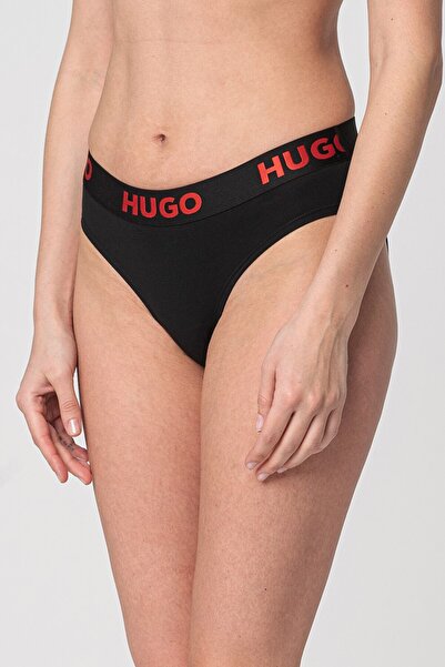 HUGO - Chiloti cu banda logo in talie Sporty, Negru, XL
