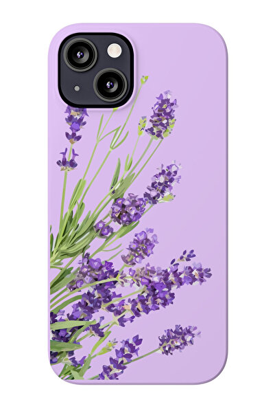 izzytech غطاء هاتف سيليكون بتصميم اللافندر متوافق مع آيفون 17 إير