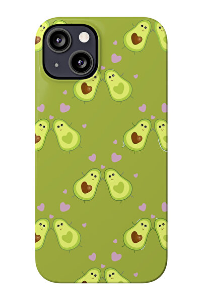 izzytech حافظة هاتف من السيليكون بتصميم الأفوكادو متوافقة مع آيفون 17 برو