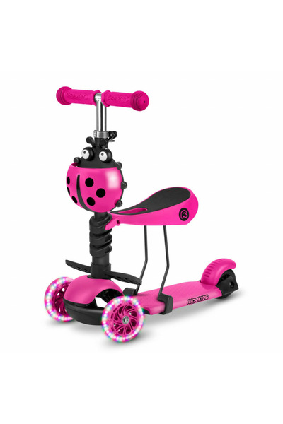 Ricokids Balance scooter, with adjustable, removable seat, for children, Ricokids, Buggy, with 3 wheels