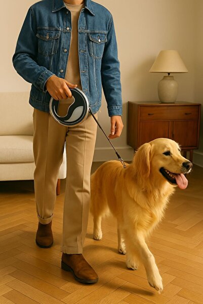 Munico Otomatik Geri Çekmeli Tasma 2.5 Metre Özgürlük Tek Tuşla Kontrol Ergonomik Tasarım Güvenli Gezinti