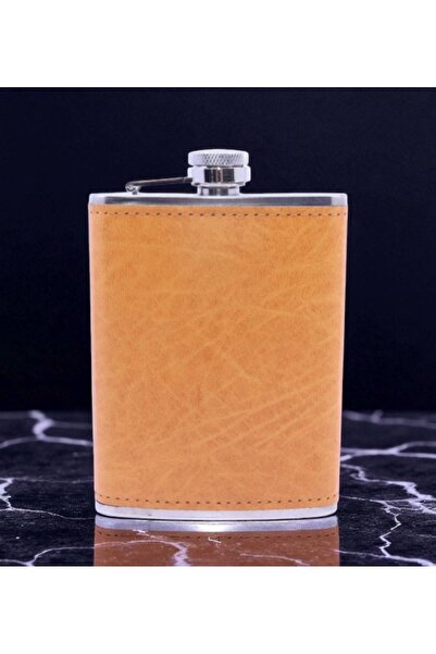 Kuzey Tacı Leather Coated Stainless Steel Flask 9 oz -3 Colors Vip