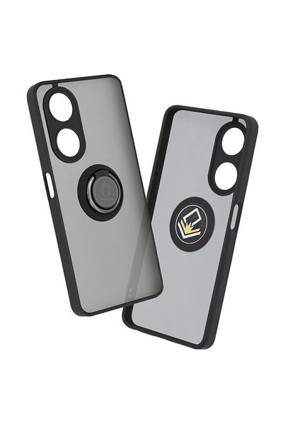 dalip Protective Case Compatible with Oppo A98 5G, Glinth Series, with Magnetic Ring, TPU, Black