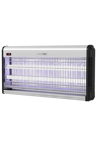 Faintec Dispozitiv profesional anti-insecte, anti-muște, anti-țânțari, cu 2 lămpi UV de mare putere 40w