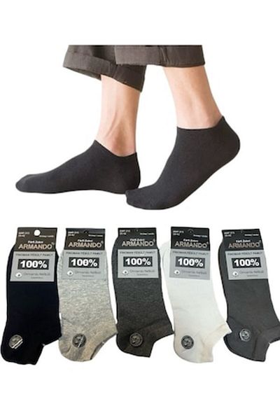 ARMANDO - Men's Socks, Set of 5 Pairs, Cotton, Multicolor, 39-42 EU