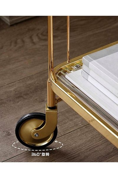 Gharaib Al Tuhaf Serving Cart - Foldable Design with Wheels