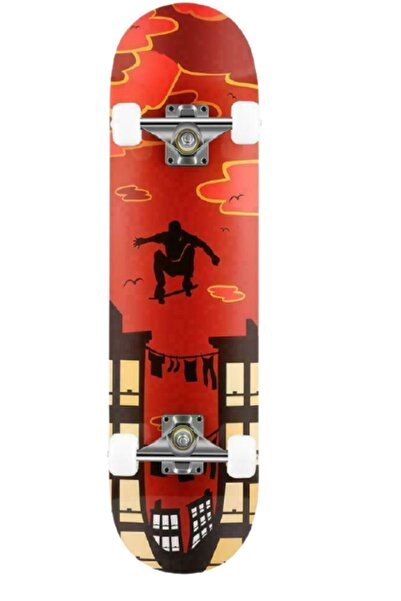 KlaussTech Skateboard Klausstech, 70x20 Cm, Lightweight, Wooden Material, Silicone Wheels, Multicolor