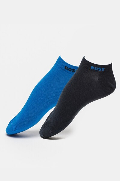 BOSS , Set of ankle socks - 2 pairs, Ultramarine blue, Royal blue, Size 43-46
