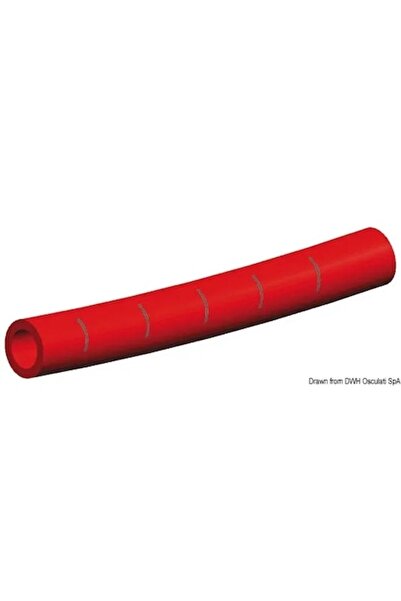OSCULATI Whale Hot Water Hose, Diameter 15 mm, Red, 50 m
