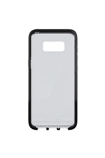Dali Protective Case Compatible with Samsung Galaxy S8 Plus, TPU, Reinforced Edges, Black-Transparent