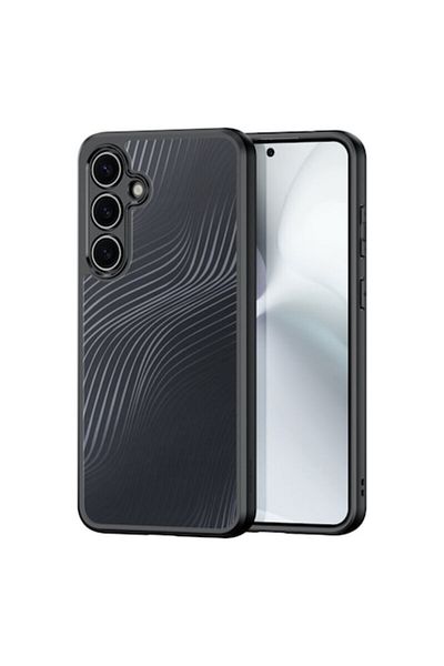 Dali Carcasă de protecție compatibilă cu Samsung Galaxy S24 FE, seria Aimo, margini negre ranforsate, TPU, protecție din spate