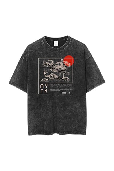 Violon Štampano Oprana vintage unisex majica