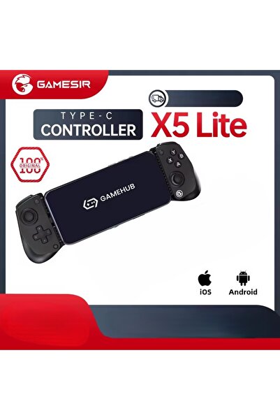 GameSir X5 Lite Mobil Oyun Kontrolcüsü: Hall Effect, Turbo, Type-C, Android/iOS iPhone 15/16 Uyumlu Gamepad