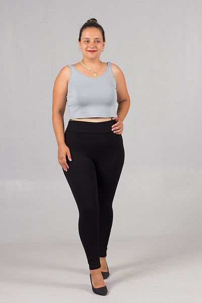 Truva XXL Plus Size Tightening High Waist Black Leggings
