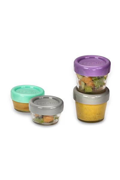 Melii Σετ 12 δοχείων για μπιμπερό βρεφικής τροφής, , 6*59 ml 6*118 ml