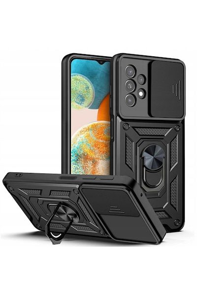dalip Protective Case Compatible with Samsung Galaxy A23 4G/5G, CamShield Series, Magnetic Ring, TPU, Blac