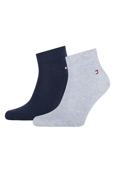 Tommy Hilfiger , Set de sosete scurte - 2 perechi, Albastru melange, Bleumarin