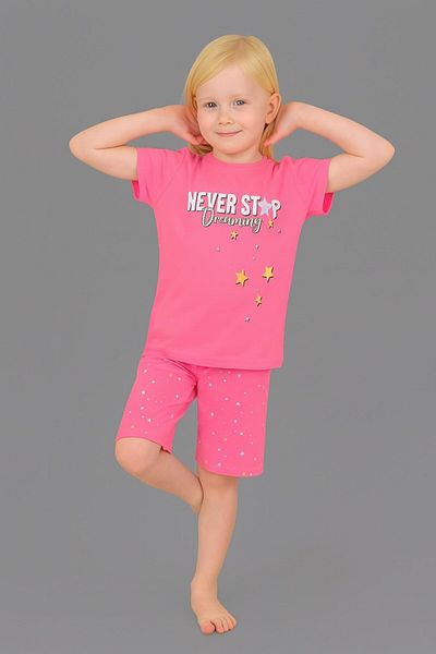 vitmo Girl's 3-Piece 100% Cotton Pajama Set for 10-11-12 Years Old Model:120