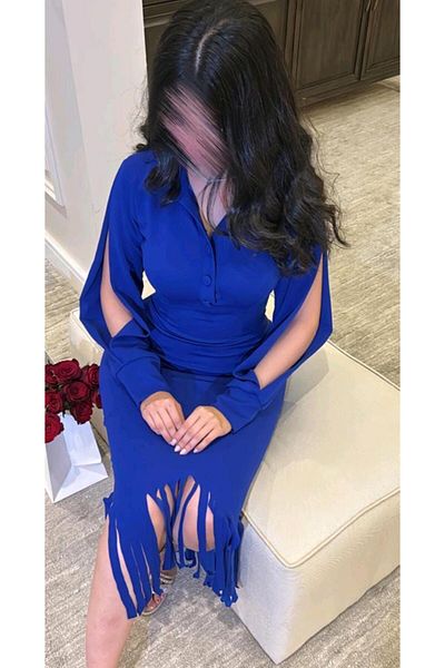 SOOL Elegant blue dress