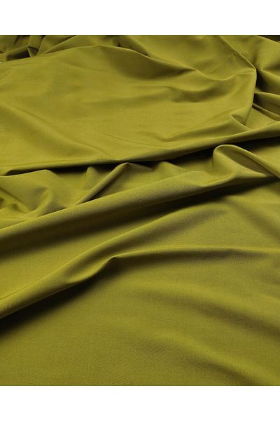 Kumaş Parça 80% Viscoză 17% Sintetic 3% Elastan Verde Ulei Gabardină plină (Latime 150 cm x Lungime 80 cm)