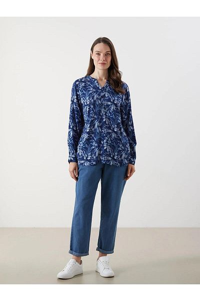 LC Waikiki Блуза с флорален принт с небрежно деколте LCW Grace (W5)