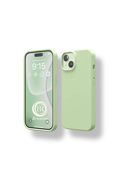 BRUNTOO Apple Iphone 13/14 Lansman Kılıf Içi Kadife Dişi Silikon Kapak.