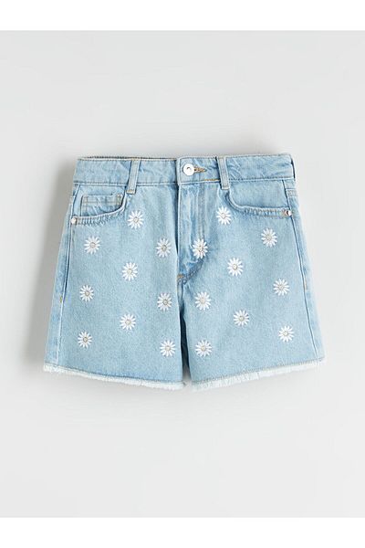 LC Waikiki Floral κοριτσίστικο τζιν σορτς