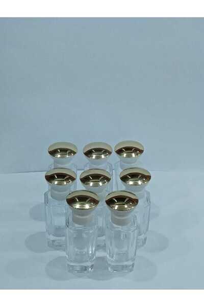 OEM 8'li 50 ml Doldurulabilir Boş Parfüm Şişesi – Altın Kapaklı Dikey Tasarım