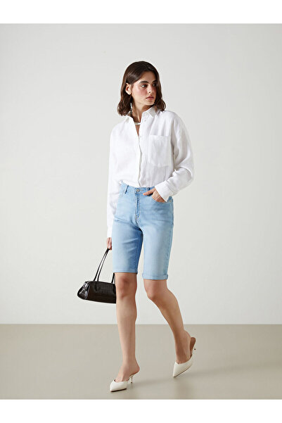 LC Waikiki Γυναικείο τζιν σορτς LCW Jeans Skinny Fit