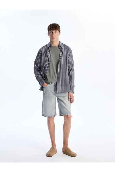 LC Waikiki Ozmarka New Season Comfortable Fit Men's Jean Shorts