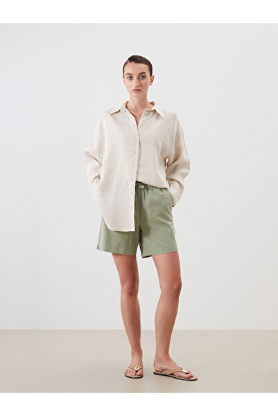 LC Waikiki Sort pentru femei din amestec de in cu talie elastică sezon nou - ...