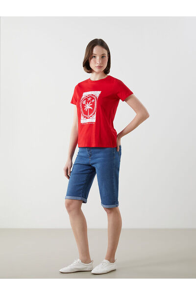 LC Waikiki Γυναικείο τζιν σορτς με στενή εφαρμογή