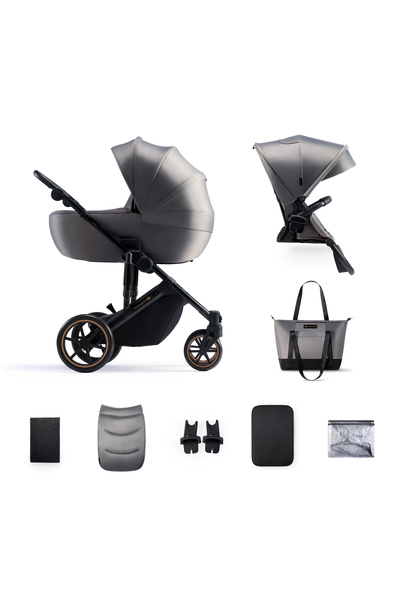 Kinderkraft Παιδικό καρότσι 2 σε 1 Prime 2, Shadow Grey