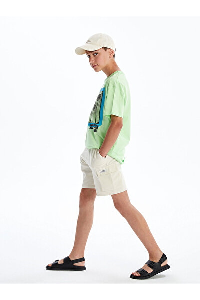 LC Waikiki Plus New Season Elastic Waist Boys Cargo Shorts