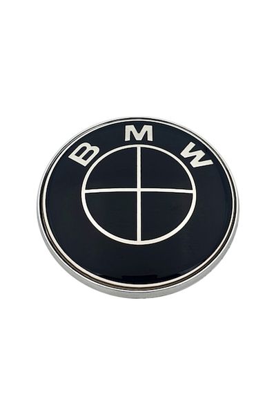Silverline Insignă BMW pentru portbagaj, 74 mm, negru complet