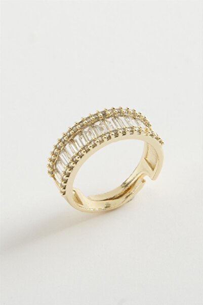 ZERO LAND خاتم SEPETIM مرصع بالأحجار الكريمة - أصفر