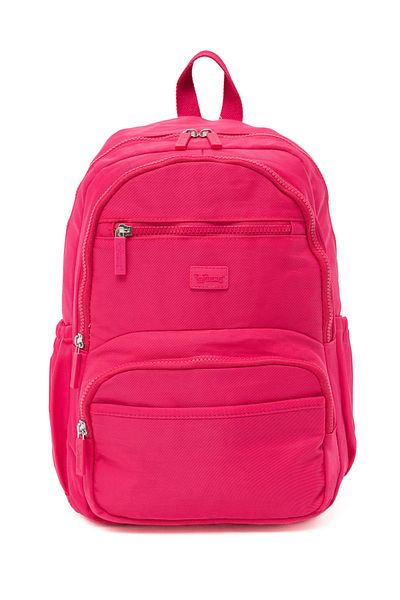 NEMO BAGS Fuchsia Medium Backpack, Imported, Young Laptop Compartment, Water Resistant Fabric, 40X30X15Cm