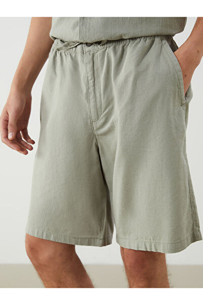 LC Waikiki Comfortable Fit Linen Blended Men's Shorts